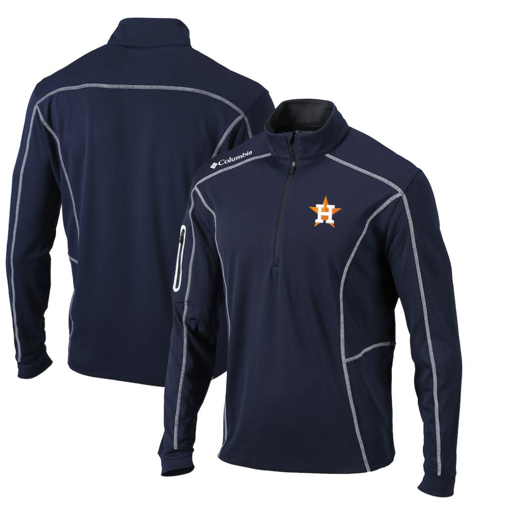 Houston Astros Columbia Omni-Wick Shotgun Quarter-Zip Pullover Top - MLB Pullover