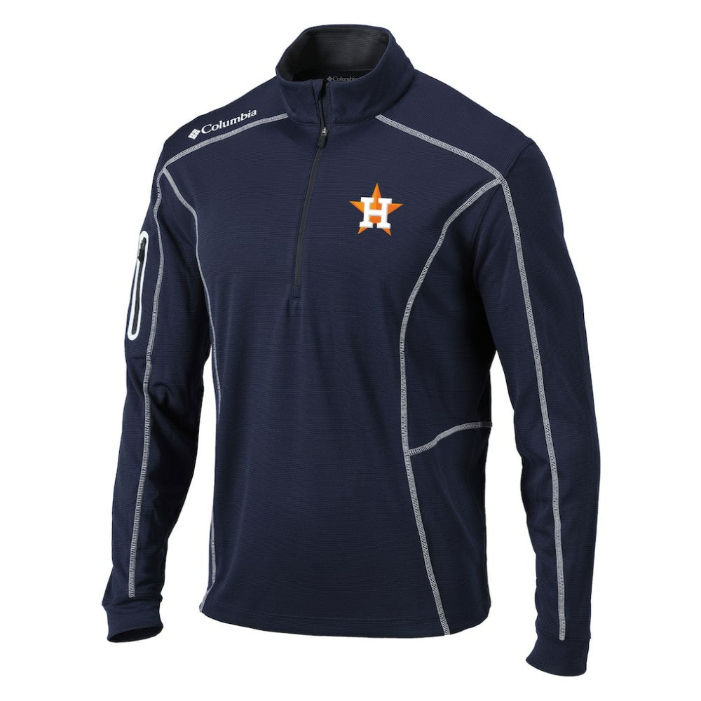 Houston Astros Columbia Omni-Wick Shotgun Quarter-Zip Pullover Top - MLB Pullover