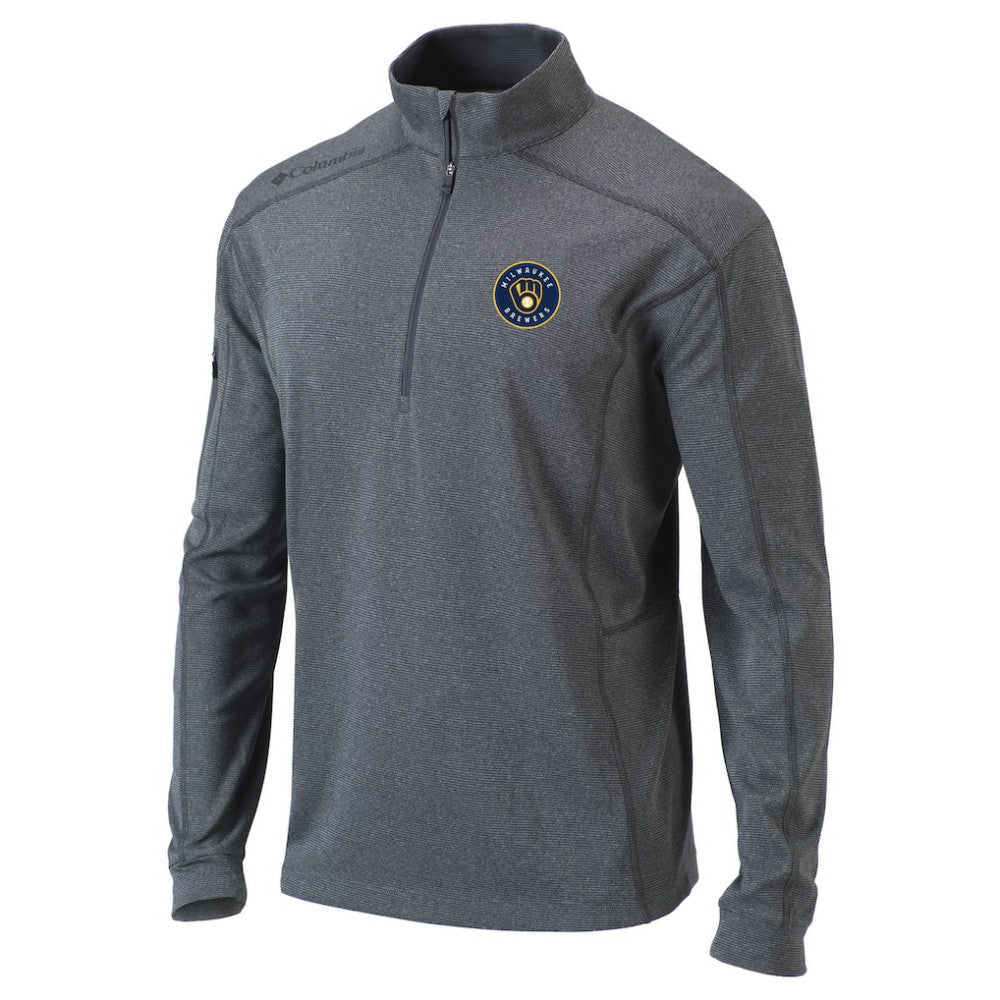 Milwaukee Brewers Columbia Omni-Wick Shotgun Quarter-Zip Pullover Top - MLB Pullover