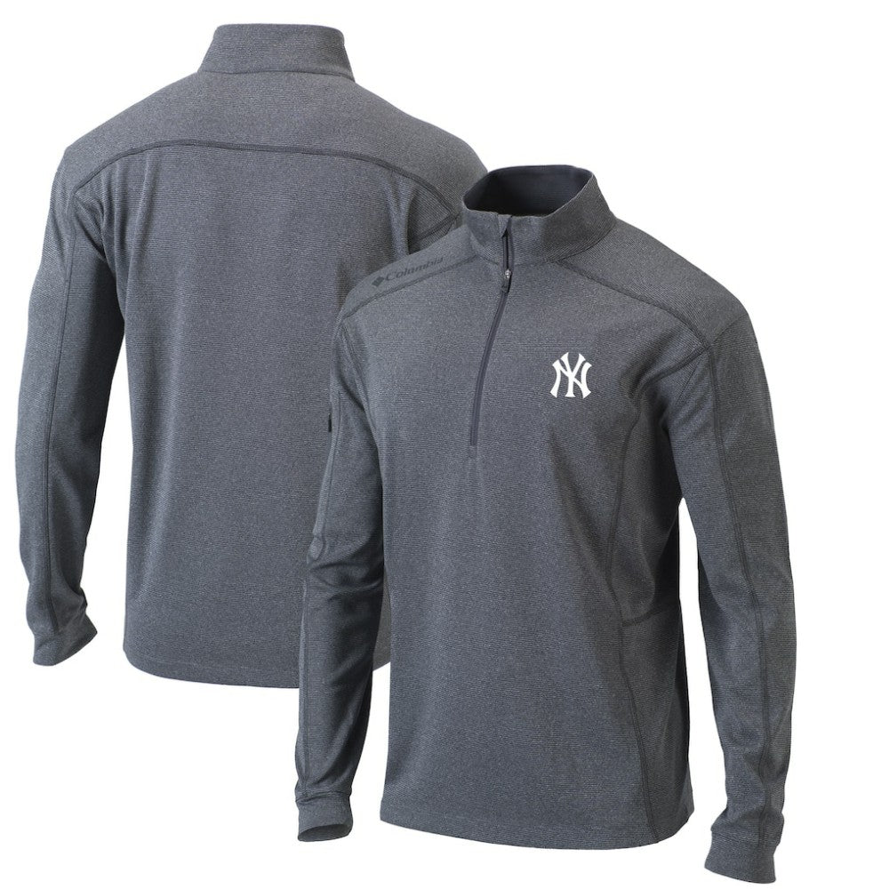 New York Yankees Columbia Omni-Wick Shotgun Quarter-Zip Pullover Top - MLB Pullover