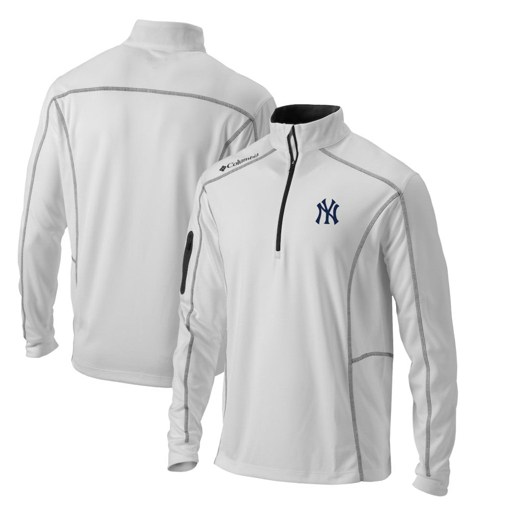 New York Yankees Columbia Omni-Wick Shotgun Quarter-Zip Pullover Top - MLB Pullover