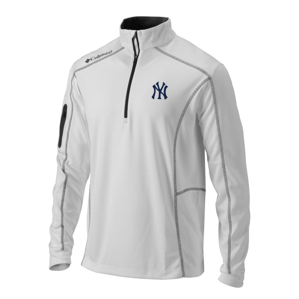 New York Yankees Columbia Omni-Wick Shotgun Quarter-Zip Pullover Top - MLB Pullover