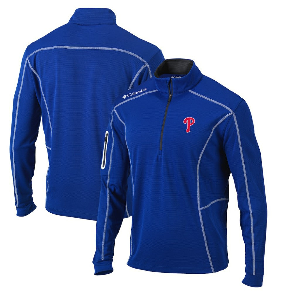 Philadelphia Phillies Columbia Omni-Wick Shotgun Quarter-Zip Pullover Top - MLB Pullover