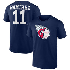 Jose Ramirez Cleveland Guardians Player Icon Name & Number T-Shirt - MLB T-shirts