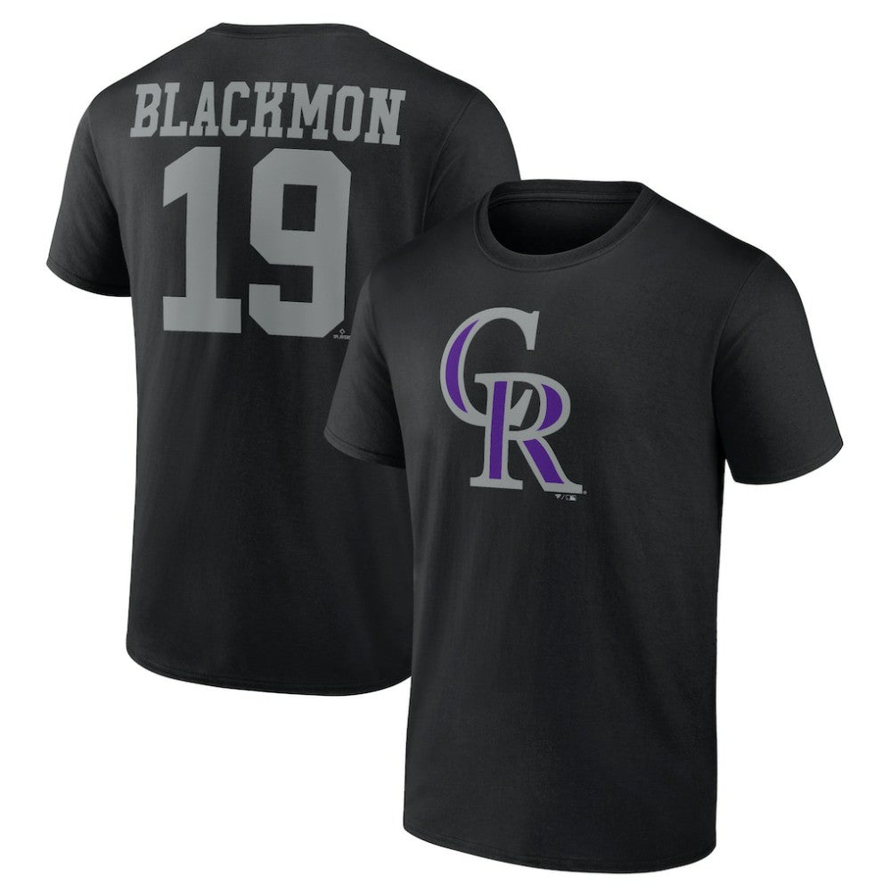 Charlie Blackmon Colorado Rockies Player Icon Name & Number T-Shirt - MLB T-shirts