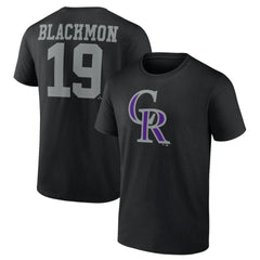 Charlie Blackmon Colorado Rockies Player Icon Name & Number T-Shirt - MLB T-shirts
