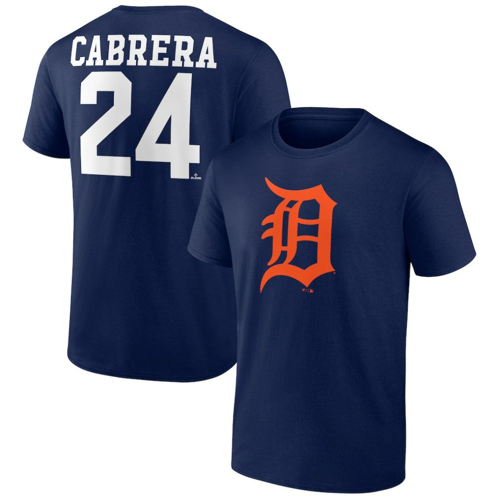 Miguel Cabrera Detroit Tigers Player Icon Name & Number T-Shirt - MLB T-shirts