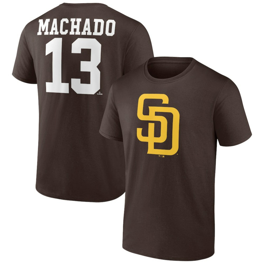 Manny Machado San Diego Padres Player Icon Name & Number T-Shirt - MLB T-shirts