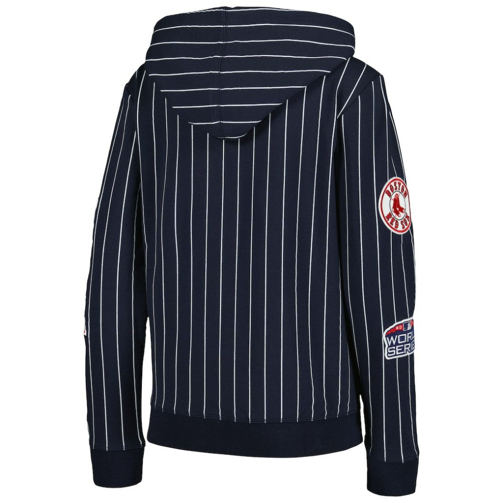 Boston Red Sox New Era Women's Pinstripe Tri-Blend Full-Zip Jacket - MLB Jackets
