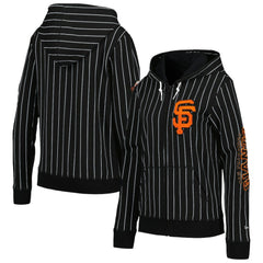 San Francisco Giants New Era Women's Pinstripe Tri-Blend Full-Zip Jacket - MLB Jackets