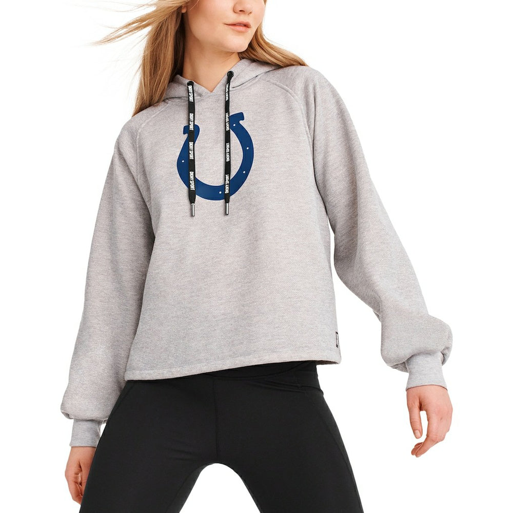 Indianapolis Colts DKNY Sport Women's Debbie Dolman Raglan Pullover Hoodie | NFL New