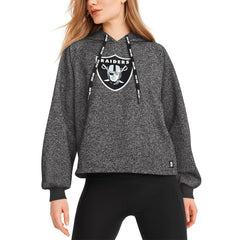 Las Vegas Raiders DKNY Sport Women's Debbie Dolman Raglan Pullover Hoodie | NFL Online