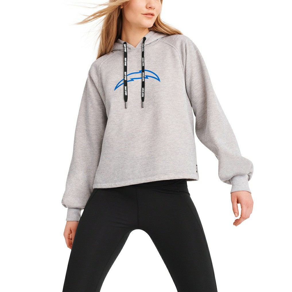 Los Angeles Chargers DKNY Sport Women's Debbie Dolman Raglan Pullover Hoodie | NFL Near me