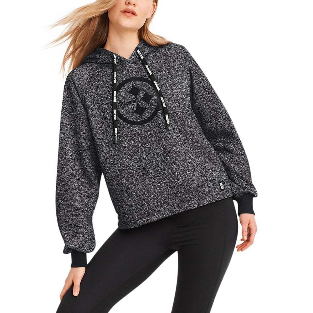 Pittsburgh Steelers DKNY Sport Women's Debbie Dolman Raglan Pullover Hoodie | NFL Online