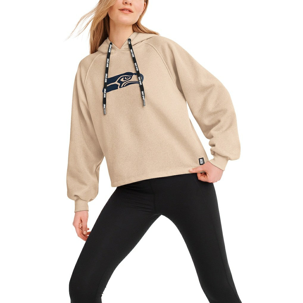 Seattle Seahawks DKNY Sport Women's Debbie Dolman Raglan Pullover Hoodie | NFL Online