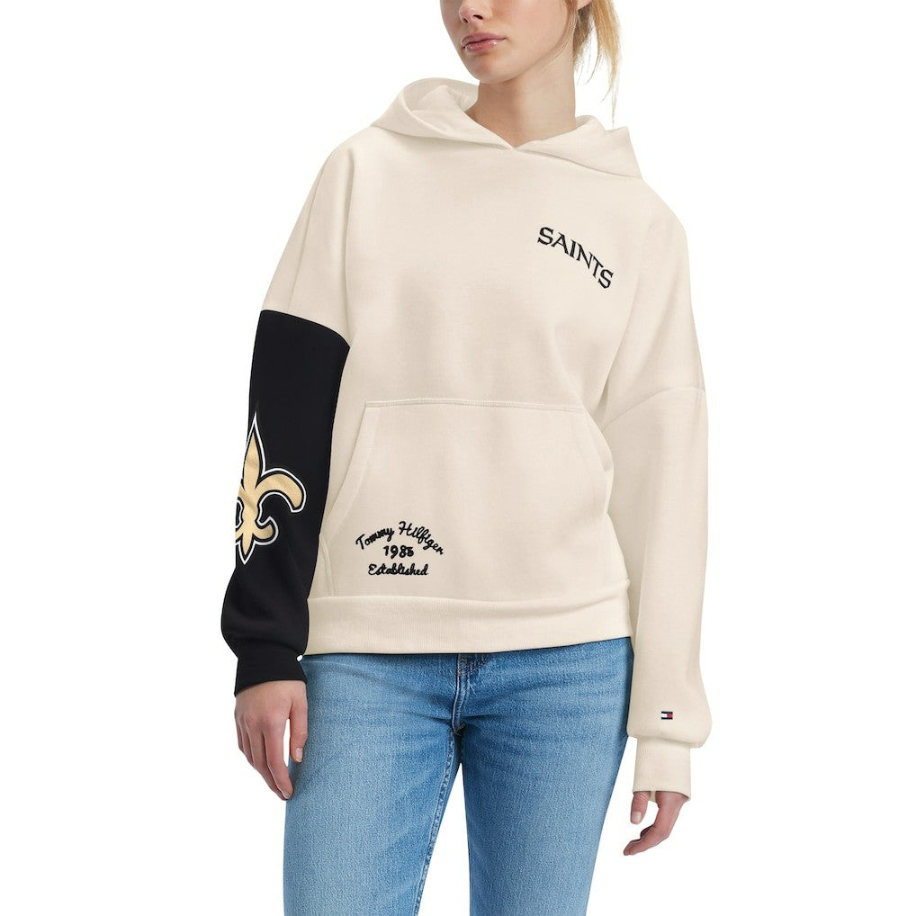 New Orleans Saints Tommy Hilfiger Women's Harriet Pullover Hoodie | NFL Hot