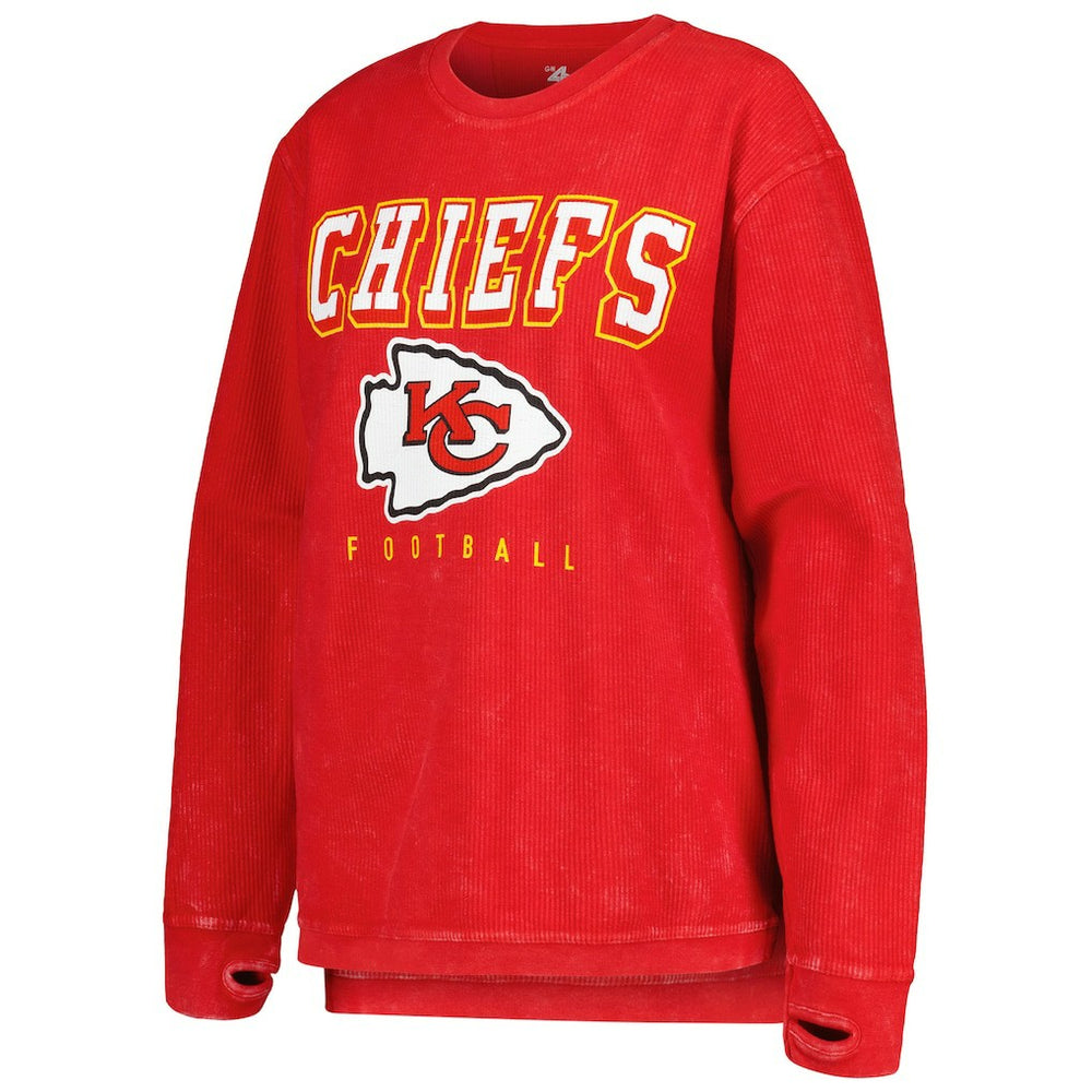 Kansas City Chiefs G-III 4Her by Carl Banks Women's Comfy Cord Pullover Sweatshirt | NFL US