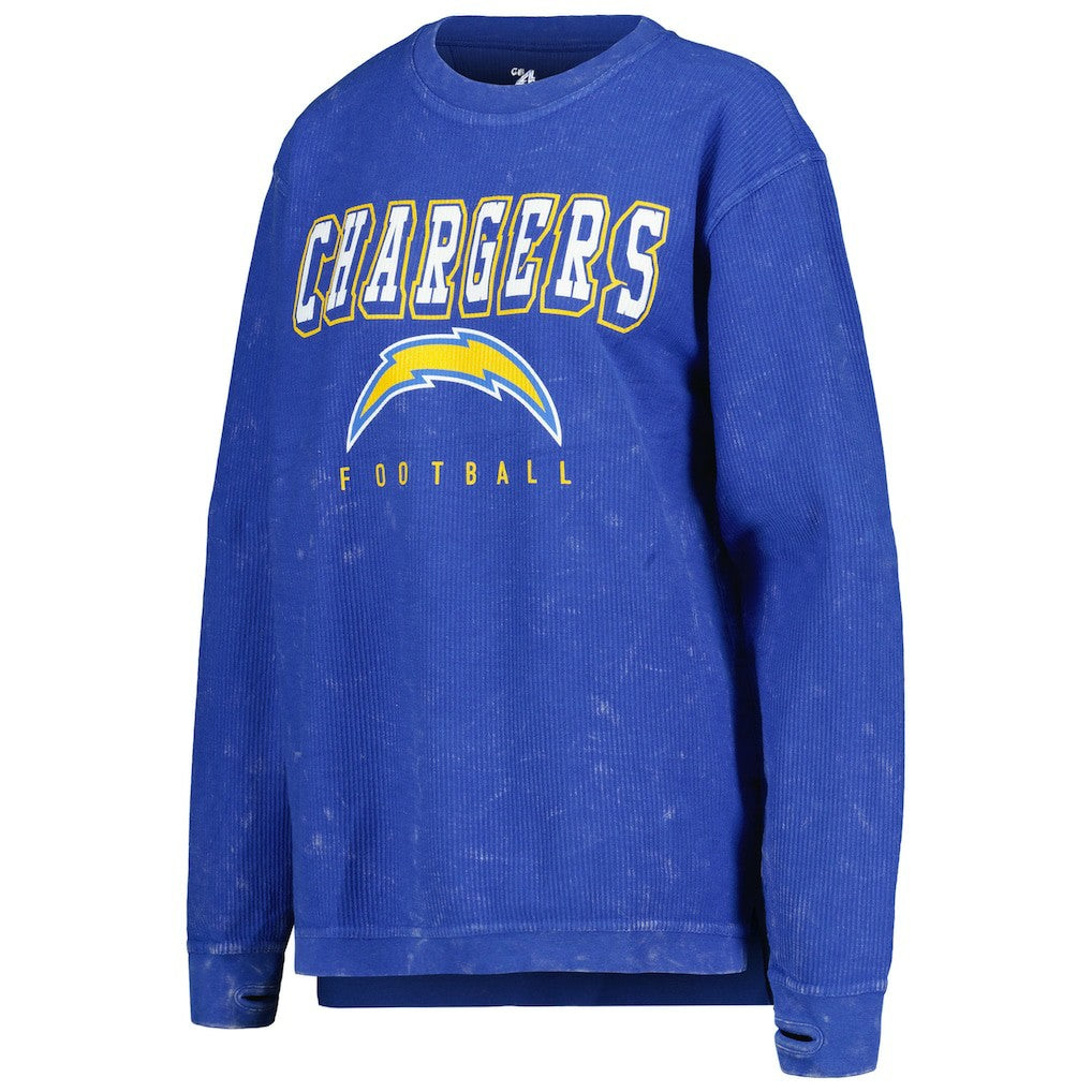 Los Angeles Chargers G-III 4Her by Carl Banks Women's Comfy Cord Pullover Sweatshirt | NFL New