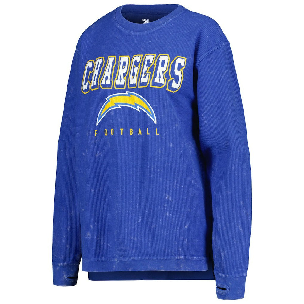 Los Angeles Chargers G-III 4Her by Carl Banks Women's Comfy Cord Pullover Sweatshirt | NFL New