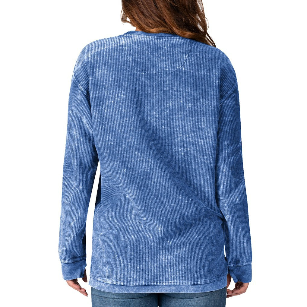 Los Angeles Chargers G-III 4Her by Carl Banks Women's Comfy Cord Pullover Sweatshirt | NFL New