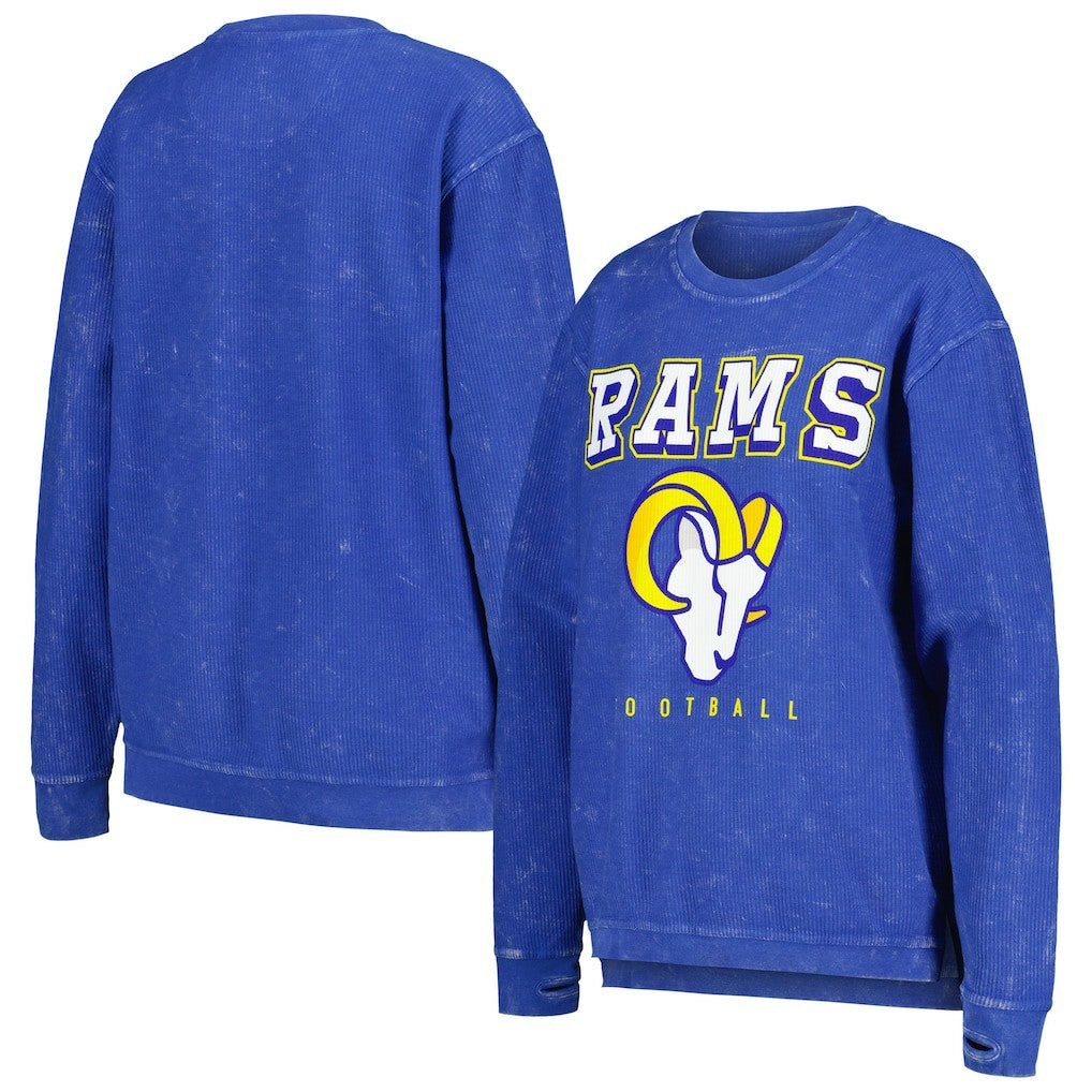 Los Angeles Rams G-III 4Her by Carl Banks Women's Comfy Cord Pullover Sweatshirt | NFL Discount