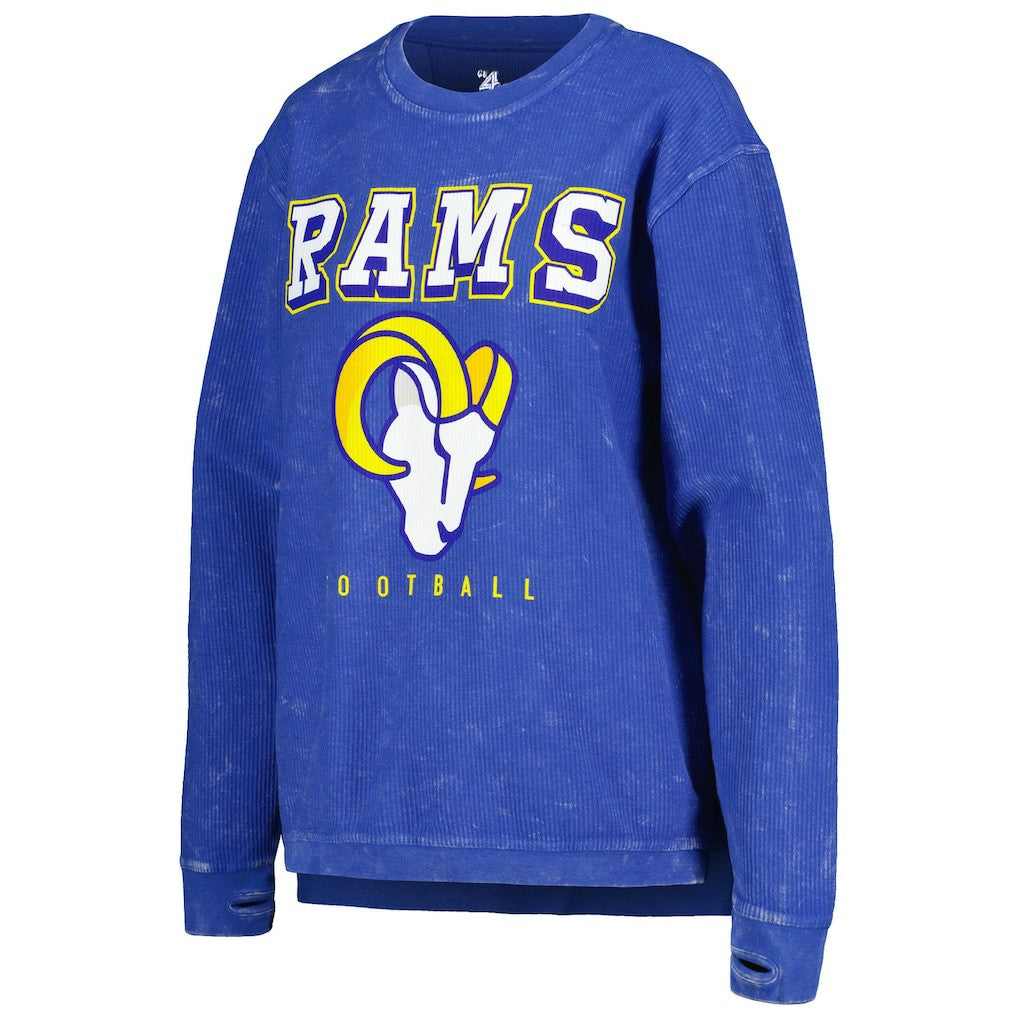 Los Angeles Rams G-III 4Her by Carl Banks Women's Comfy Cord Pullover Sweatshirt | NFL Discount