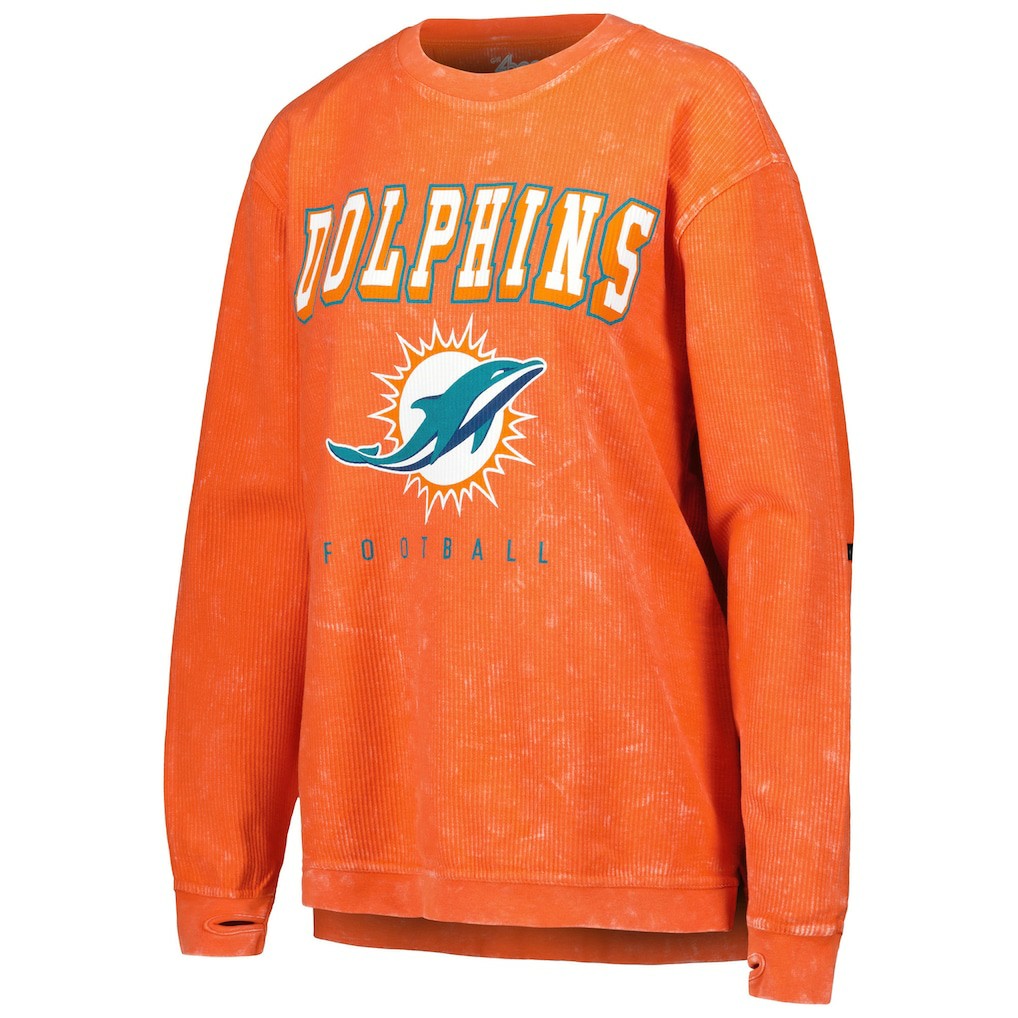 Miami Dolphins G-III 4Her by Carl Banks Women's Comfy Cord Pullover Sweatshirt | NFL Hot