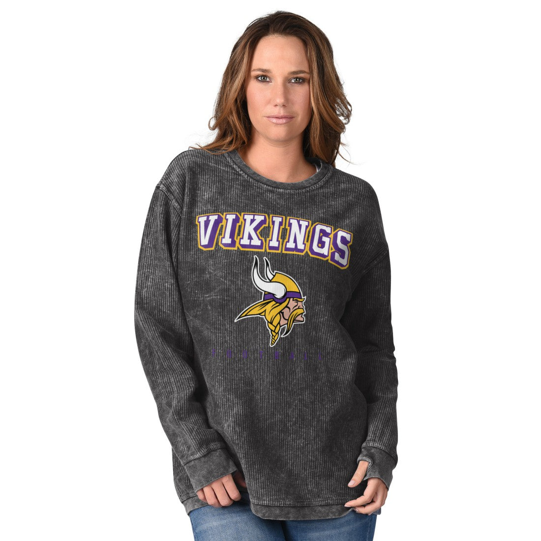 Minnesota Vikings G-III 4Her by Carl Banks Women's Comfy Cord Sweatshirt | NFL New