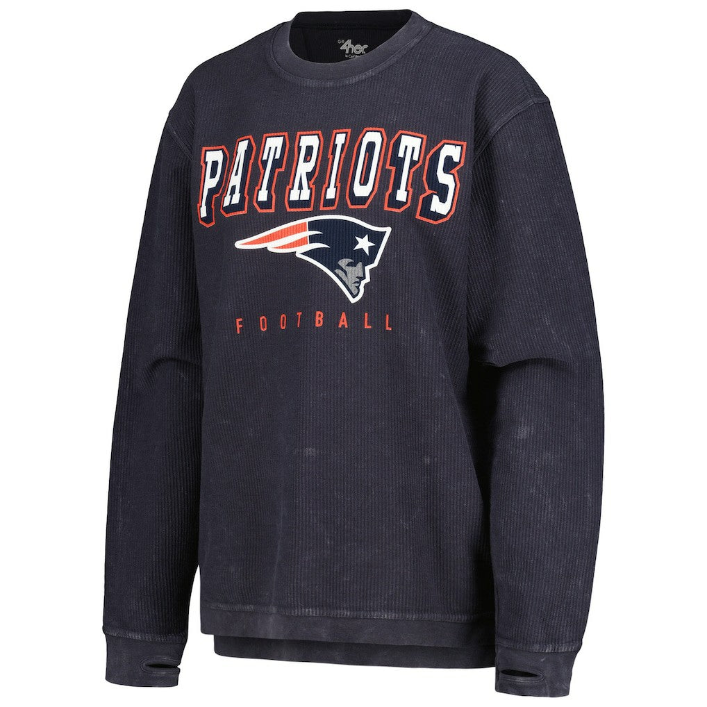 New England Patriots G-III 4Her by Carl Banks Women's Comfy Cord Pullover Sweatshirt | NFL Outlet