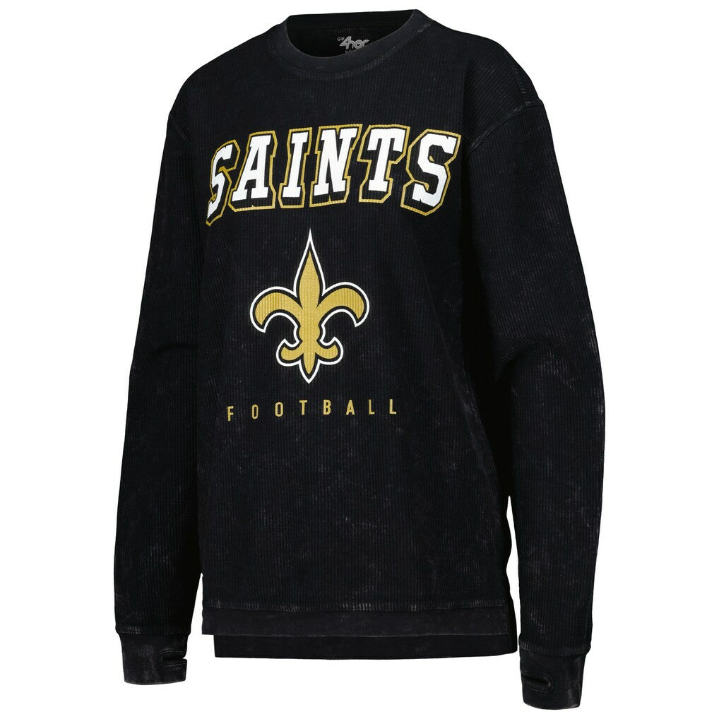 New Orleans Saints G-III 4Her by Carl Banks Women's Comfy Cord Pullover Sweatshirt | NFL On sale