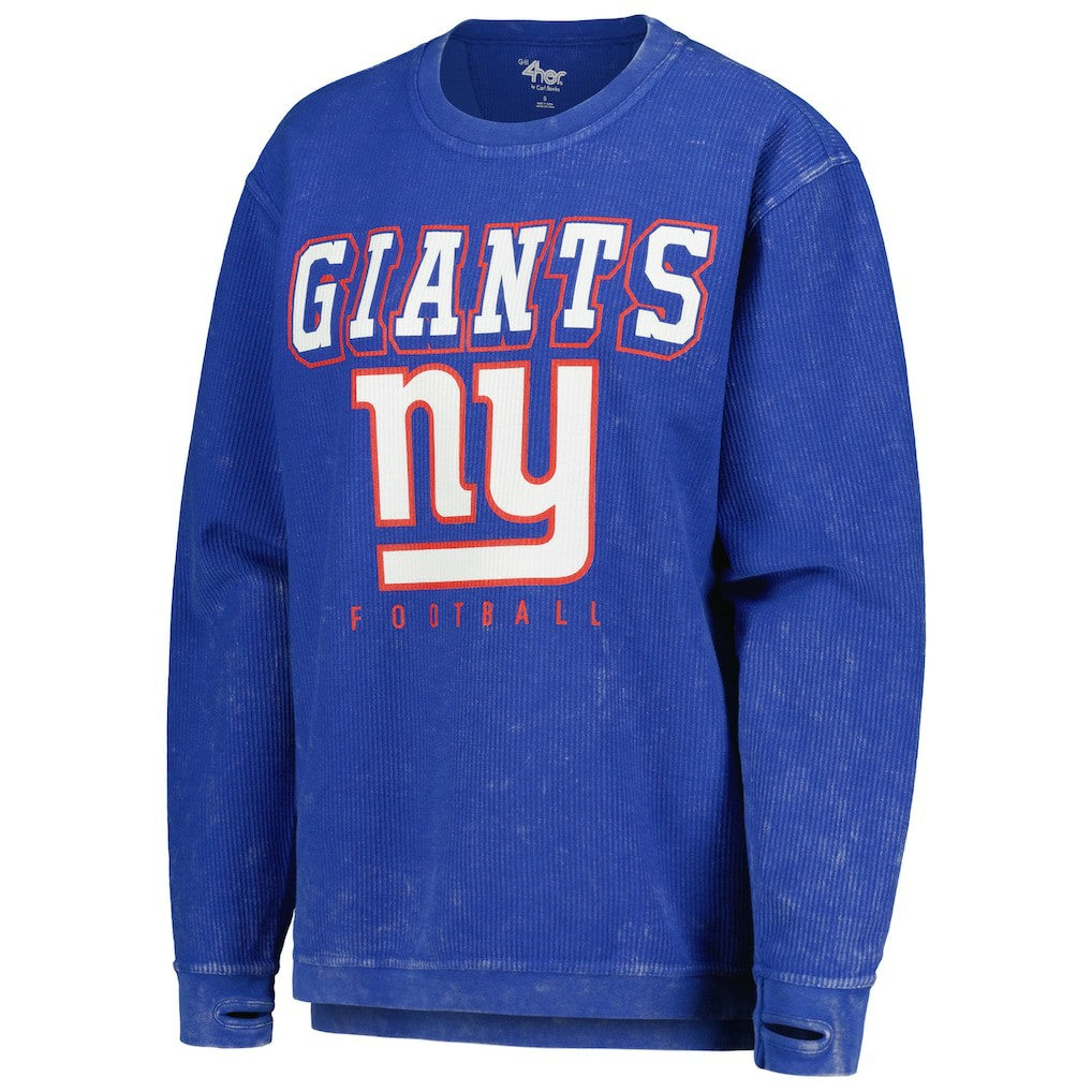New York Giants G-III 4Her by Carl Banks Women's Comfy Cord Pullover Sweatshirt | NFL Outlet
