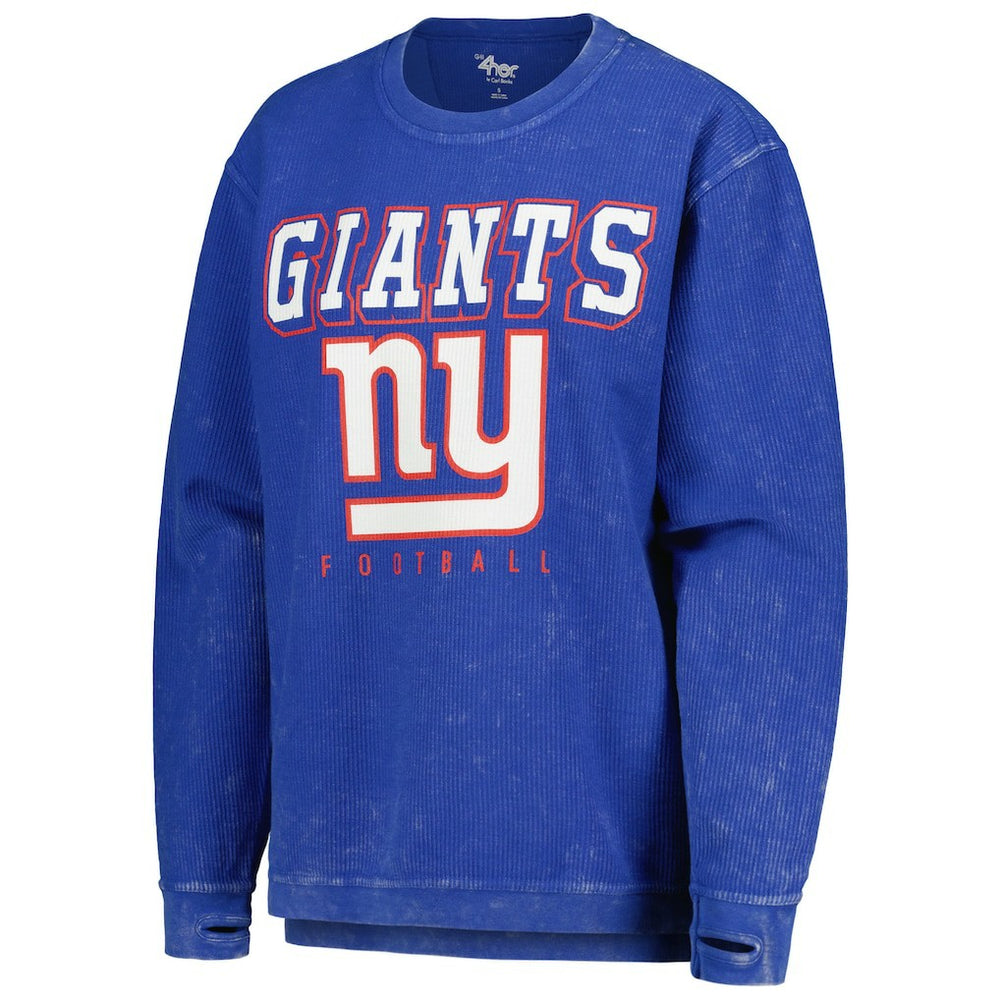 New York Giants G-III 4Her by Carl Banks Women's Comfy Cord Pullover Sweatshirt | NFL Outlet