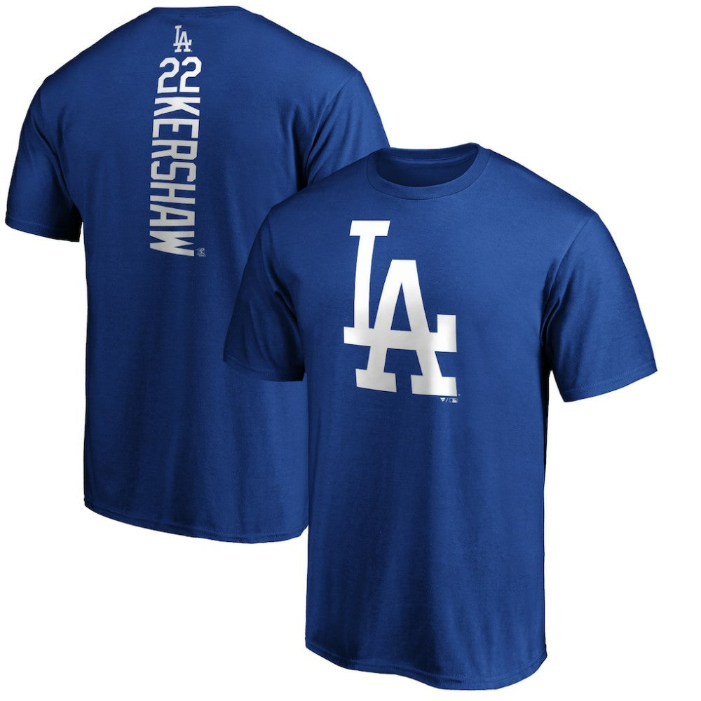 Clayton Kershaw Los Angeles Dodgers Playmaker Name & Number T-Shirt - MLB T-shirts