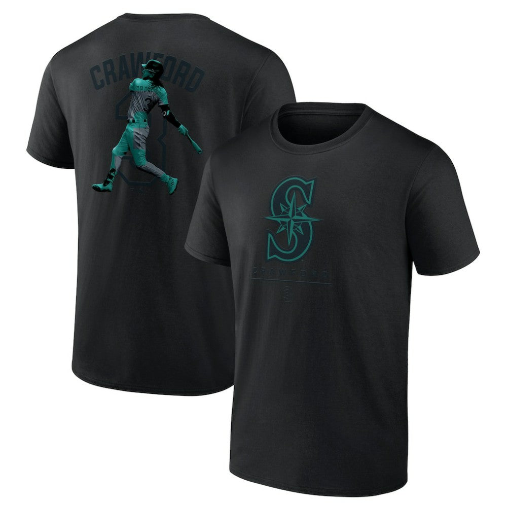 J.P. Crawford Seattle Mariners Double Play Name & Number T-Shirt - MLB T-shirts