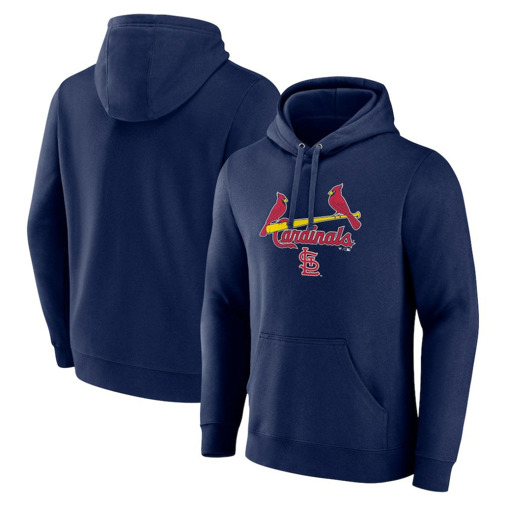 St. Louis Cardinals Team Lockup Pullover Hoodie - MLB Hoodies