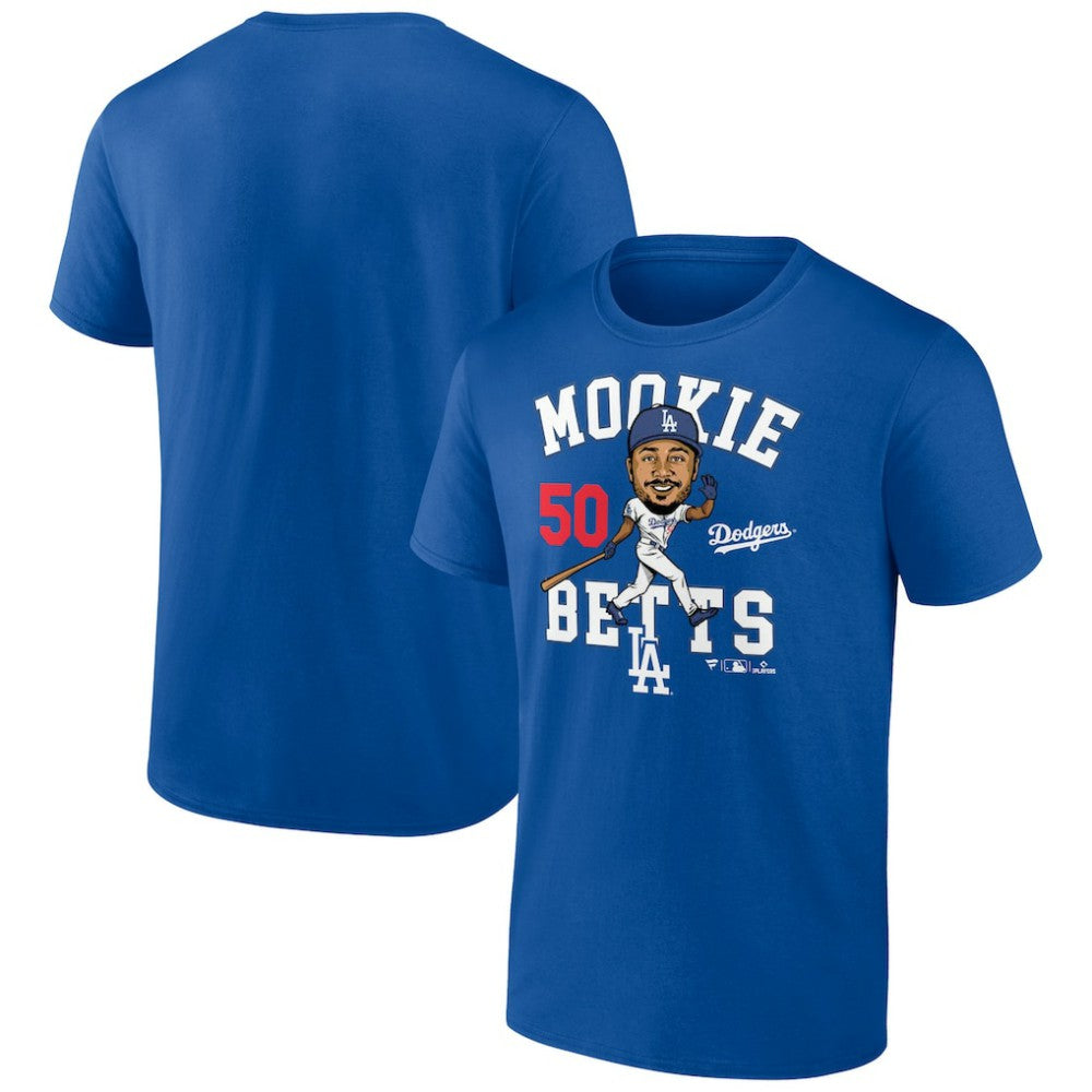 Mookie Betts Los Angeles Dodgers Caricature T-Shirt - MLB T-shirts