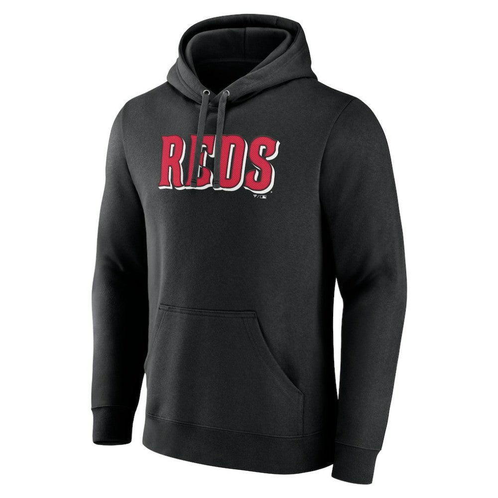 Cincinnati Reds Official Wordmark Pullover Hoodie - MLB Hoodies