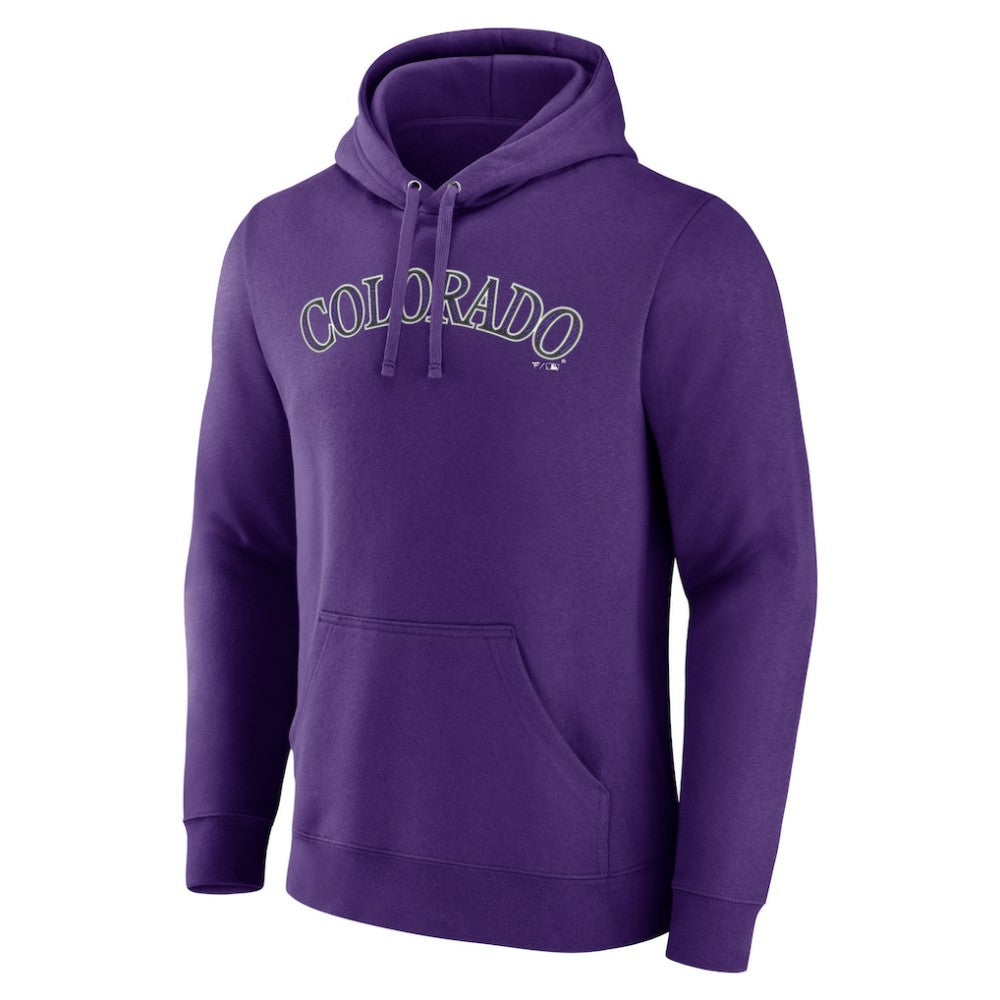 Colorado Rockies Official Wordmark Pullover Hoodie - MLB Hoodies