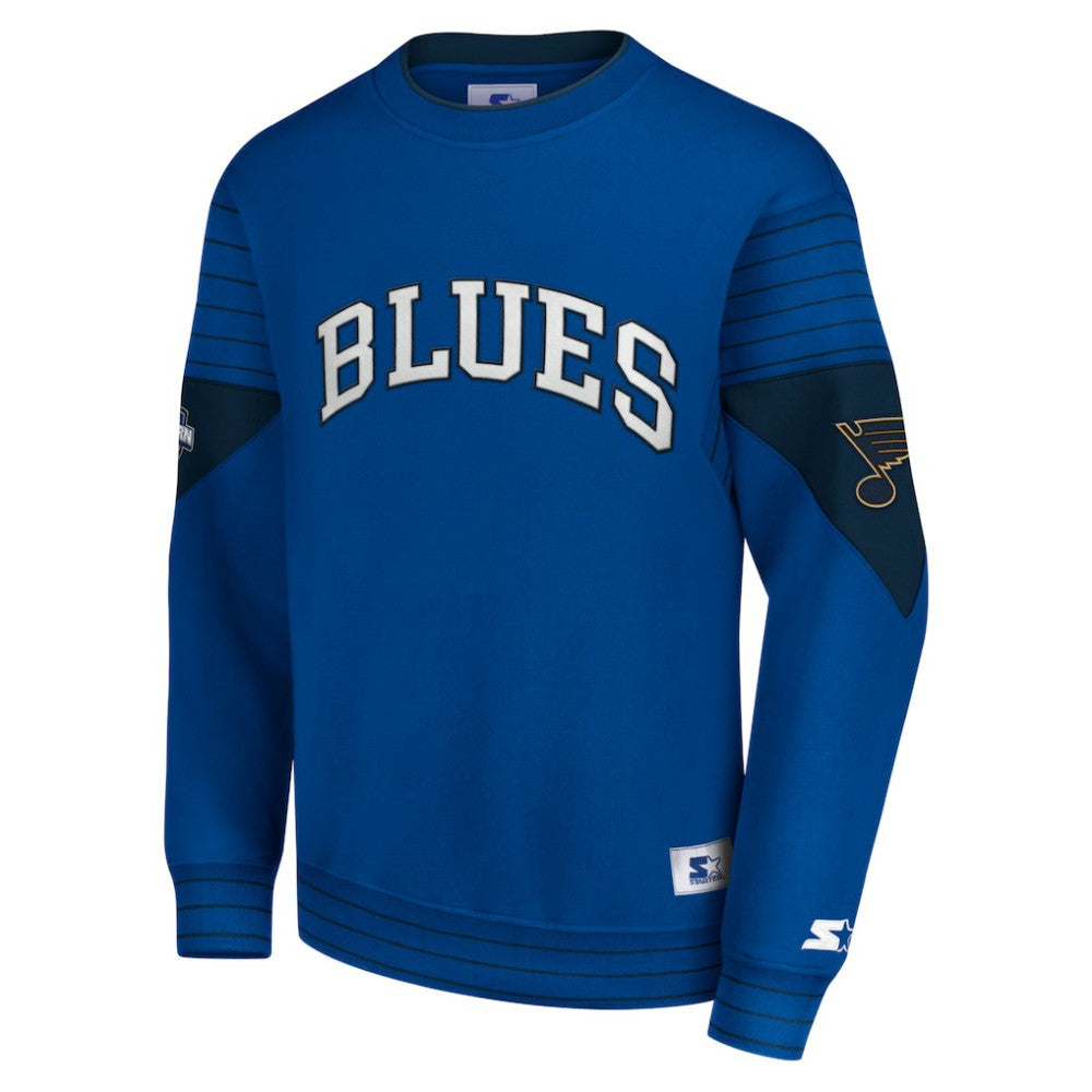 St. Louis Blues Starter Faceoff Pullover Sweatshirt -  NHL Sweatshirts