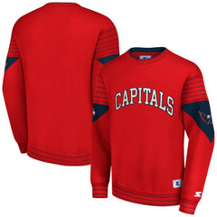 Washington Capitals Starter Faceoff Pullover Sweatshirt -  NHL Sweatshirts