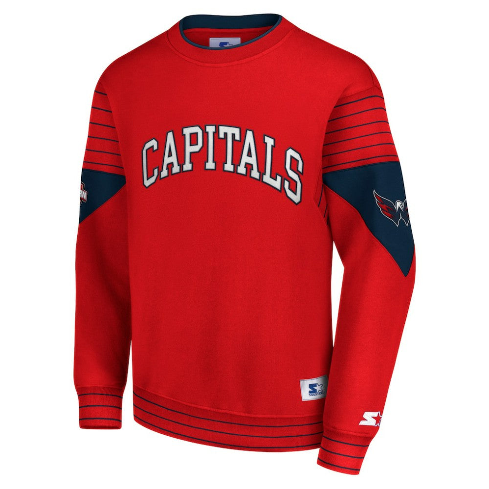 Washington Capitals Starter Faceoff Pullover Sweatshirt -  NHL Sweatshirts