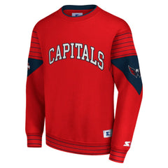 Washington Capitals Starter Faceoff Pullover Sweatshirt -  NHL Sweatshirts