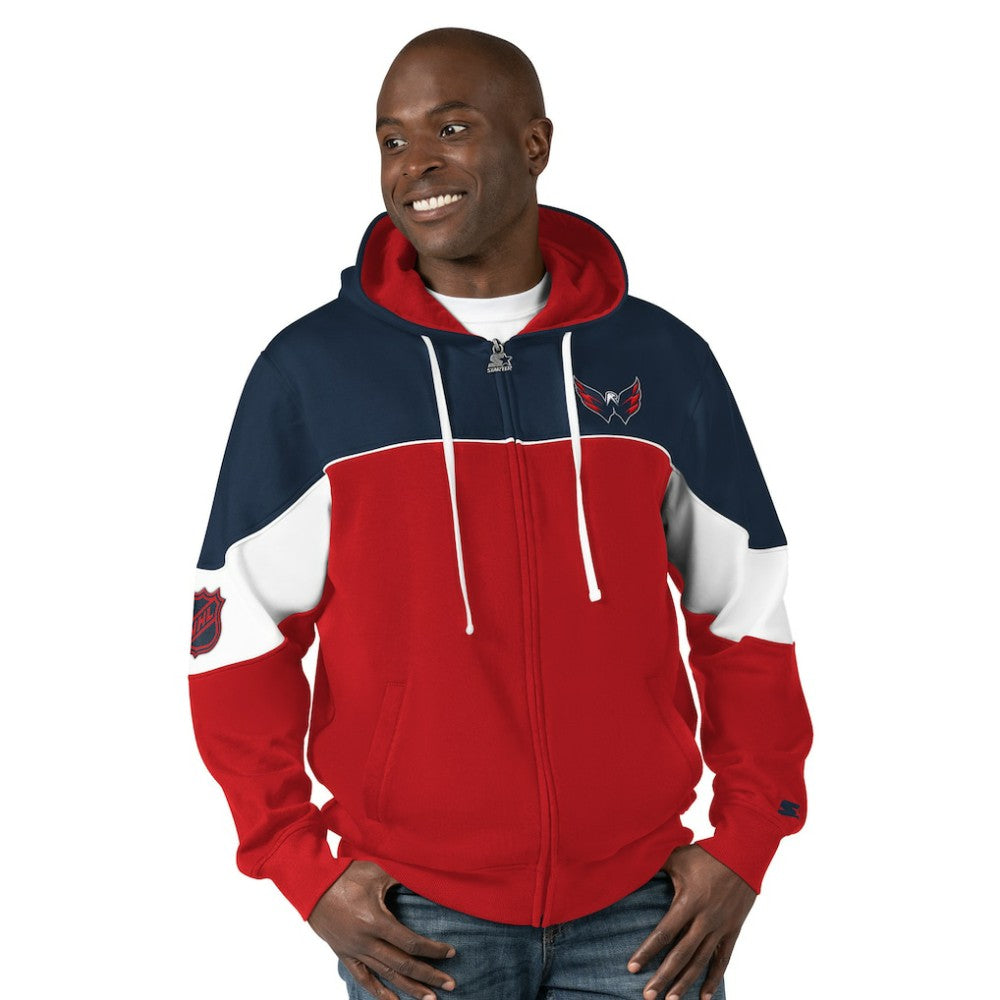 Washington Capitals Starter Power Forward Full-Zip Hoodie -  NHL Hoodies