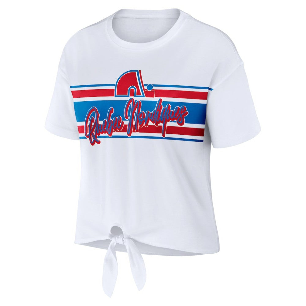 Colorado Avalanche WEAR by Erin Andrews Women's Front Knot T-Shirt -  NHL T-shirts