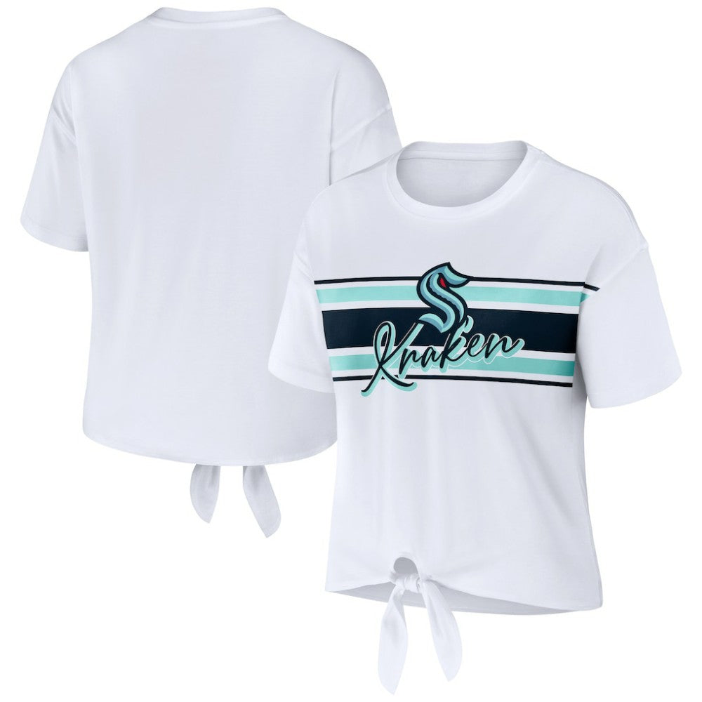 Seattle Kraken WEAR by Erin Andrews Women's Front Knot T-Shirt -  NHL T-shirts