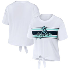 Seattle Kraken WEAR by Erin Andrews Women's Front Knot T-Shirt -  NHL T-shirts