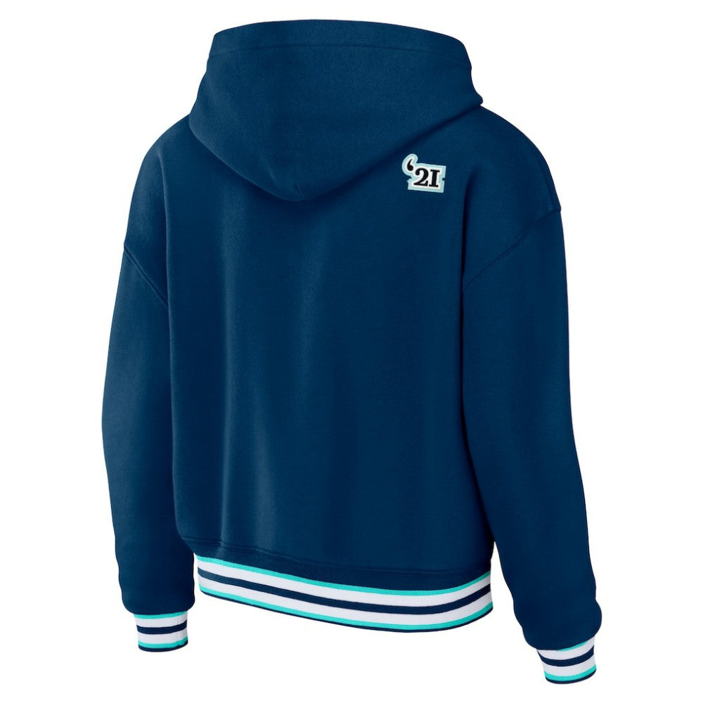 Seattle Kraken WEAR by Erin Andrews Women's Lace-Up Pullover Hoodie -  NHL Hoodies
