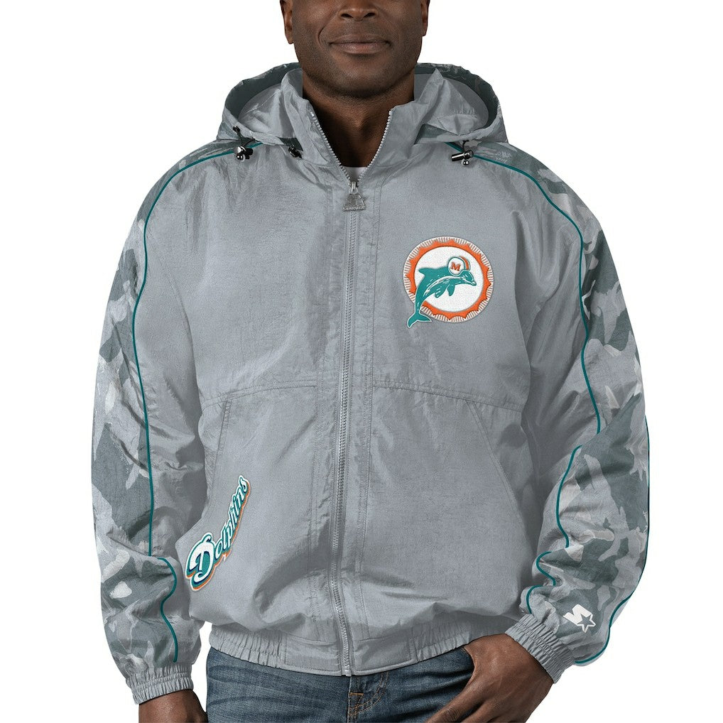 Miami Dolphins Starter Thursday Night Gridiron Throwback Full-Zip Jacket | NFL Online
