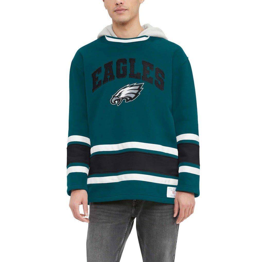 Philadelphia Eagles Tommy Hilfiger Ivan Fashion Pullover Hoodie | NFL Discount