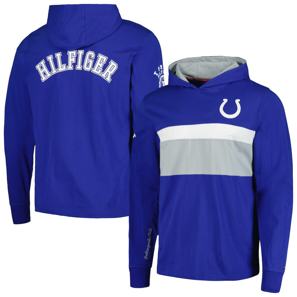Indianapolis Colts Tommy Hilfiger Morgan Long Sleeve Hoodie T-Shirt | NFL New